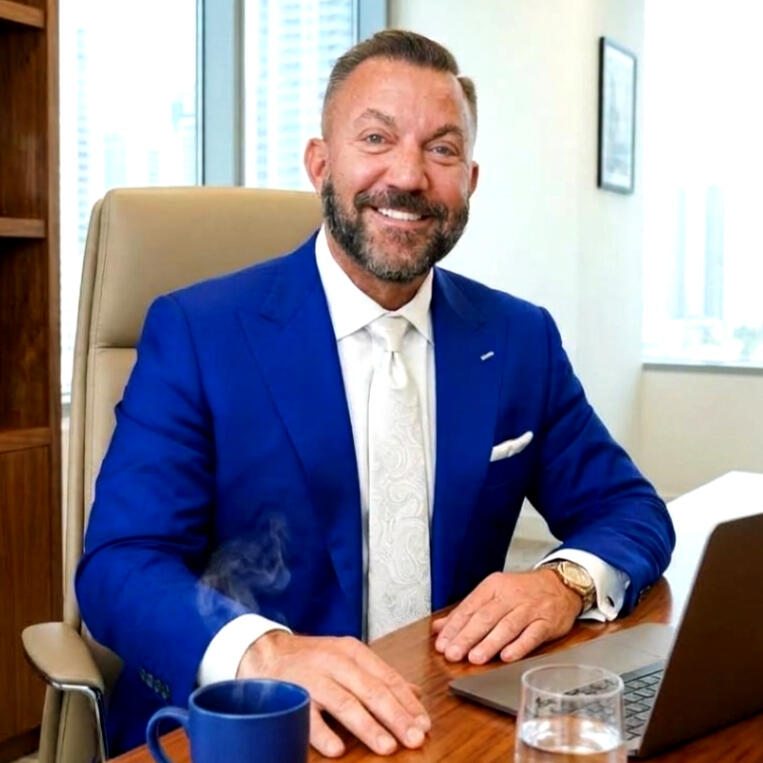 Dustin Stanley, financial advisor, meeting with a couple in Sarasota, Florida Dustin Stanley, financial advisor, meeting with a couple in Sarasota, Florida